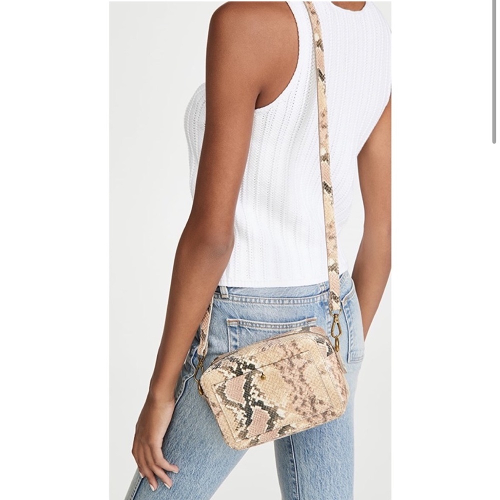 Madewell Snakeskin Crossbody camera Bag